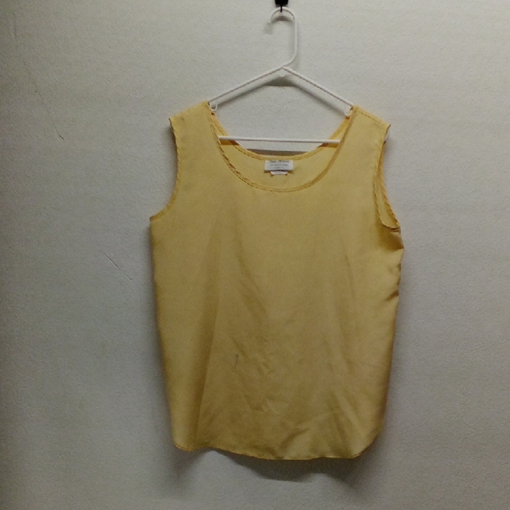 Toni Marie Vintage Yellow Sleeveless Top